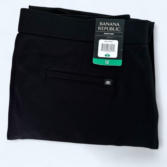 Banana Republic Women's Ponte Pant Black Size 12 - Picture 4 of 8